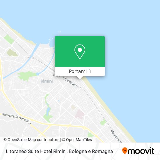 Mappa Litoraneo Suite Hotel Rimini