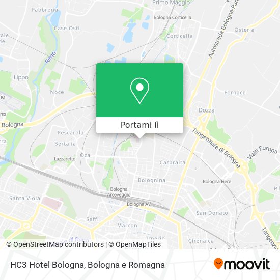 Mappa HC3 Hotel Bologna