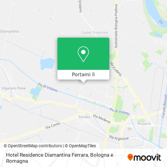 Mappa Hotel Residence Diamantina Ferrara