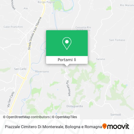 Mappa Piazzale Cimitero Di Montereale