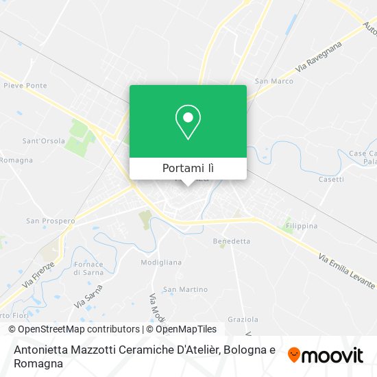 Mappa Antonietta Mazzotti Ceramiche D'Atelièr