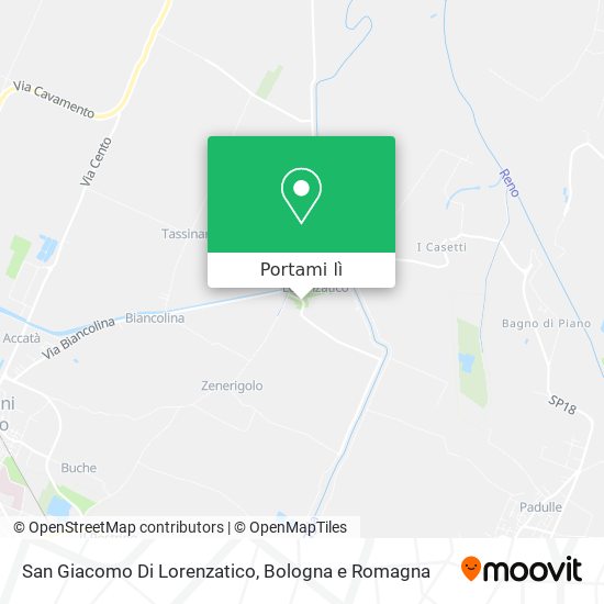 Mappa San Giacomo Di Lorenzatico