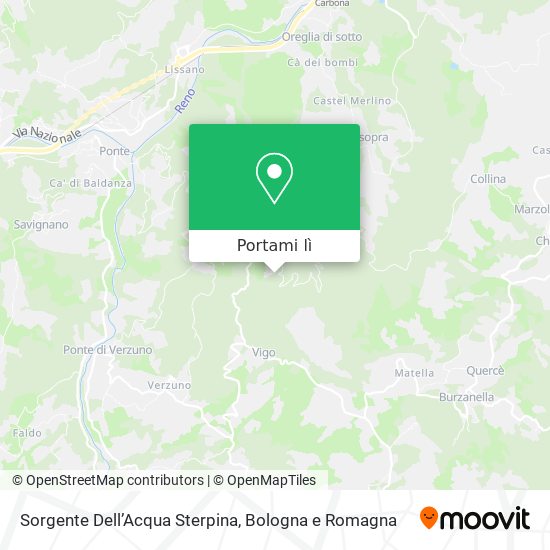 Mappa Sorgente Dell’Acqua Sterpina