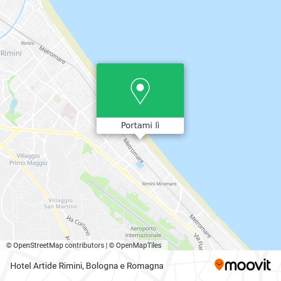 Mappa Hotel Artide Rimini