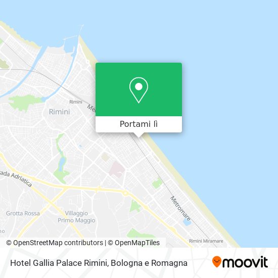 Mappa Hotel Gallia Palace Rimini