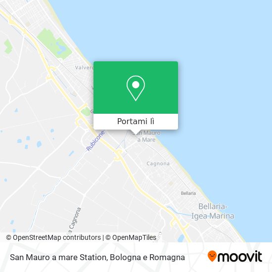 Mappa San Mauro a mare Station