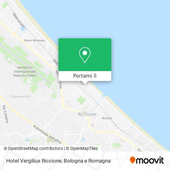 Mappa Hotel Vergilius Riccione