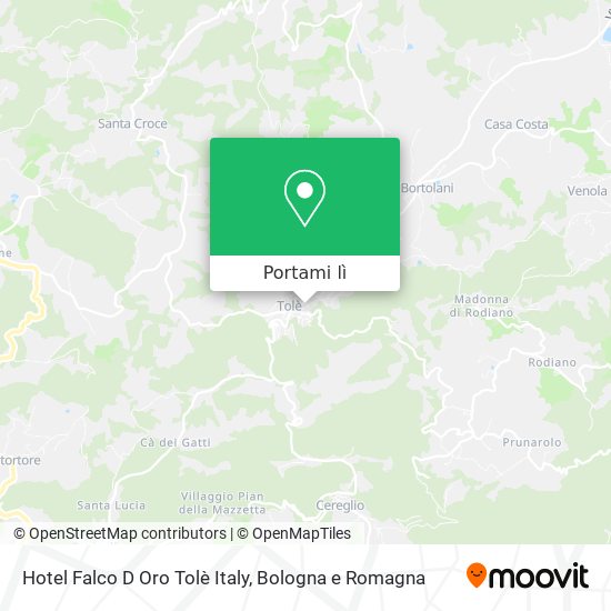 Mappa Hotel Falco D Oro Tolè Italy