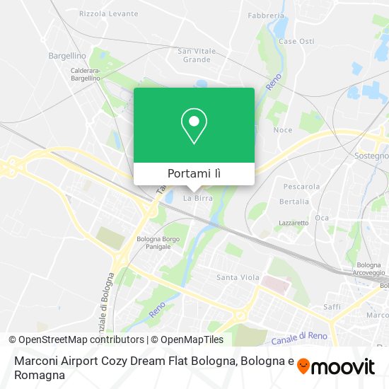 Mappa Marconi Airport Cozy Dream Flat Bologna
