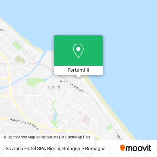 Mappa Sovrana Hotel SPA Rimini