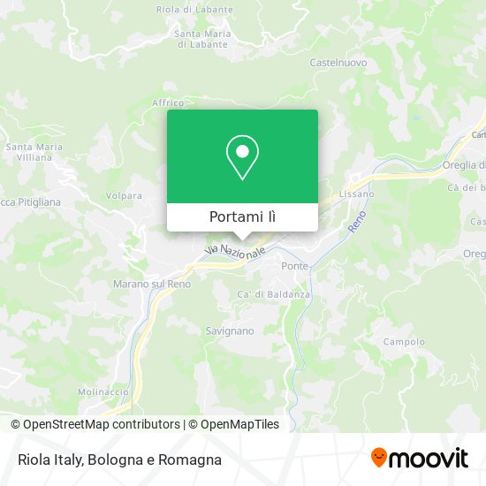 Mappa Riola Italy