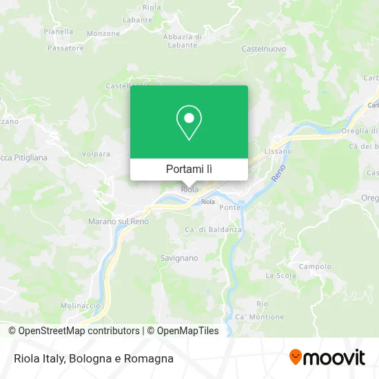 Mappa Riola Italy