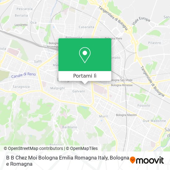 Mappa B B Chez Moi Bologna Emilia Romagna Italy