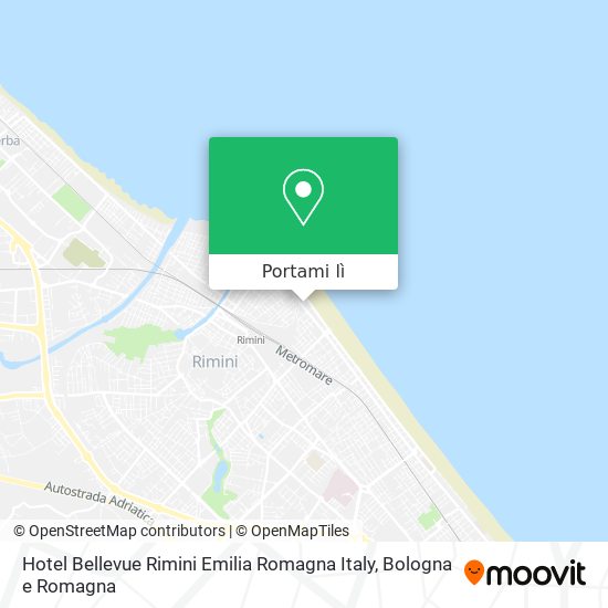 Mappa Hotel Bellevue Rimini Emilia Romagna Italy
