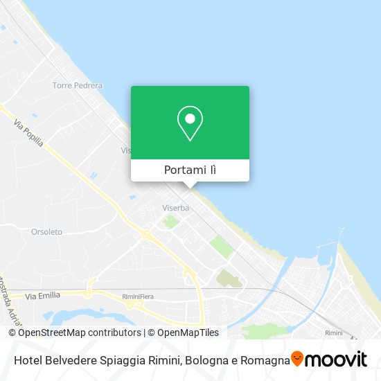 Mappa Hotel Belvedere Spiaggia Rimini
