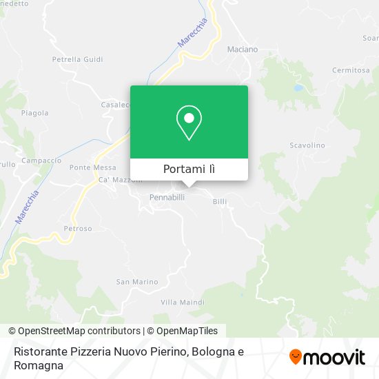 Mappa Ristorante Pizzeria Nuovo Pierino