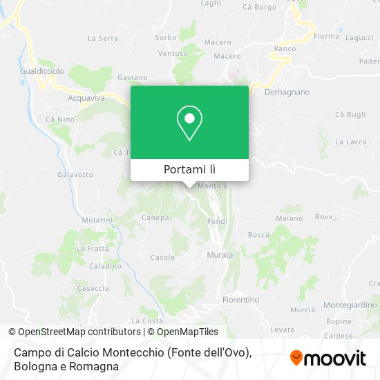 Mappa Campo di Calcio Montecchio (Fonte dell'Ovo)