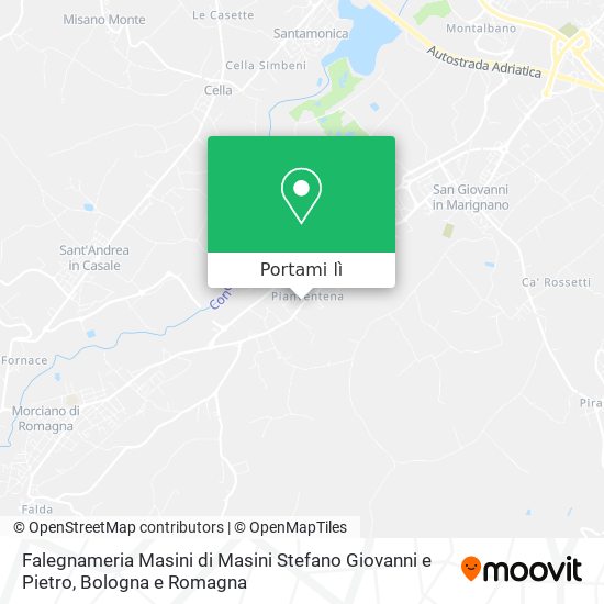 Mappa Falegnameria Masini di Masini Stefano Giovanni e Pietro