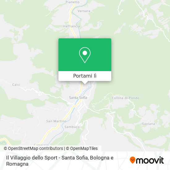 Mappa Il Villaggio dello Sport - Santa Sofia