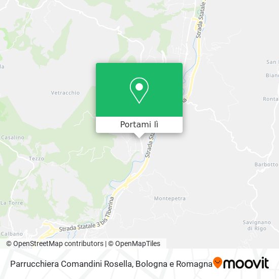 Mappa Parrucchiera Comandini Rosella