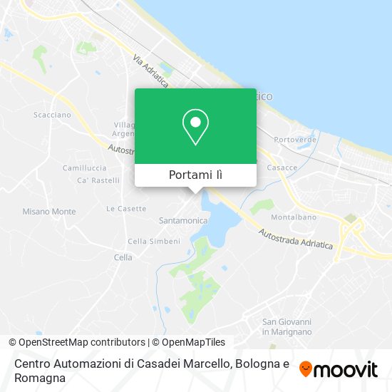 Mappa Centro Automazioni di Casadei Marcello