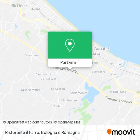 Mappa Ristorante il Farro