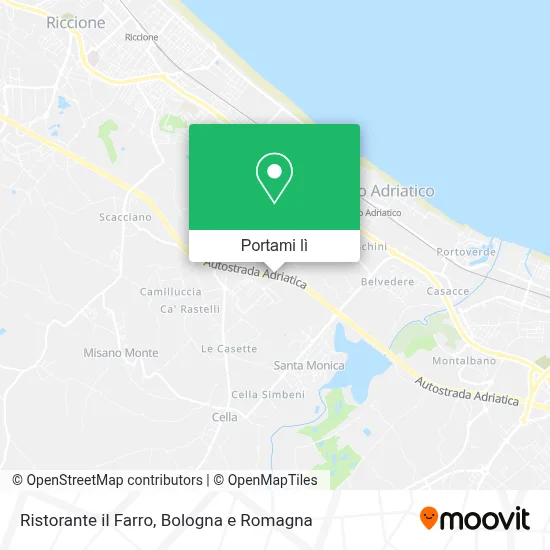 Mappa Ristorante il Farro