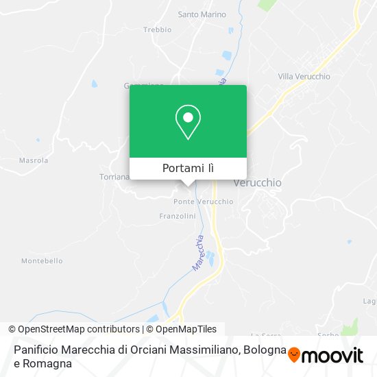 Mappa Panificio Marecchia di Orciani Massimiliano