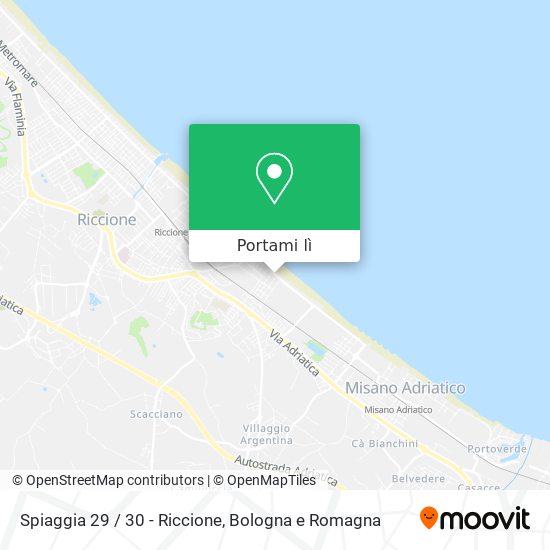Mappa Spiaggia 29 / 30 - Riccione