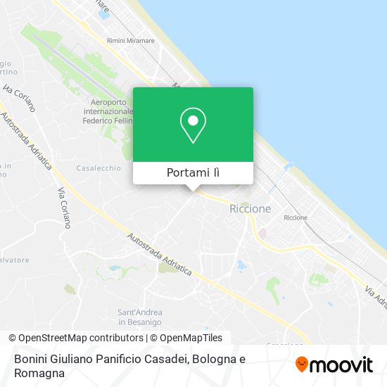 Mappa Bonini Giuliano Panificio Casadei