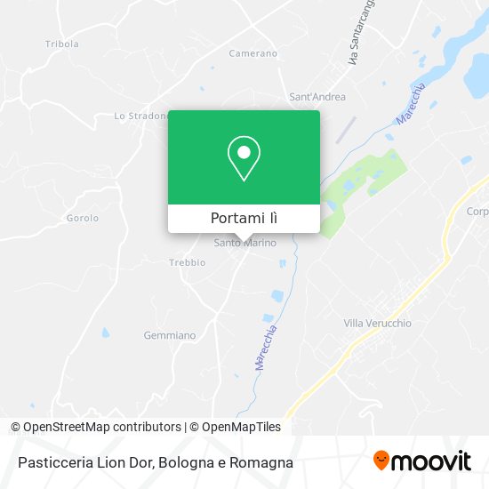 Mappa Pasticceria Lion Dor