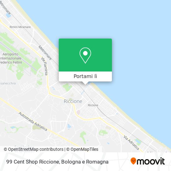 Mappa 99 Cent Shop Riccione
