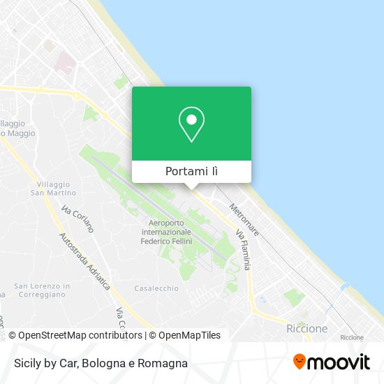 Mappa Sicily by Car