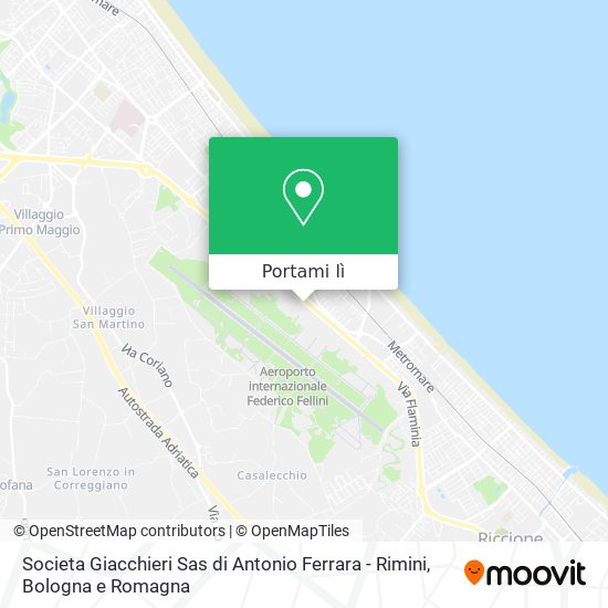 Mappa Societa Giacchieri Sas di Antonio Ferrara - Rimini