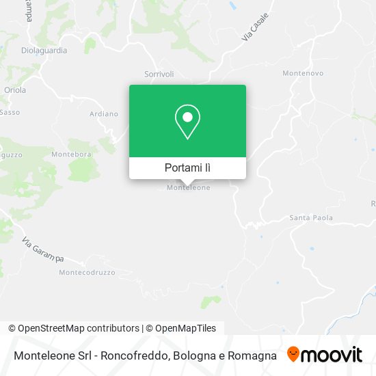 Mappa Monteleone Srl - Roncofreddo