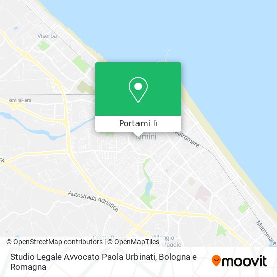 Mappa Studio Legale Avvocato Paola Urbinati