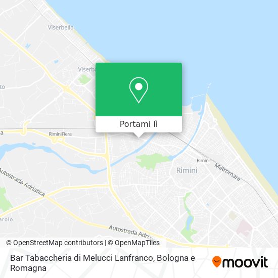 Mappa Bar Tabaccheria di Melucci Lanfranco