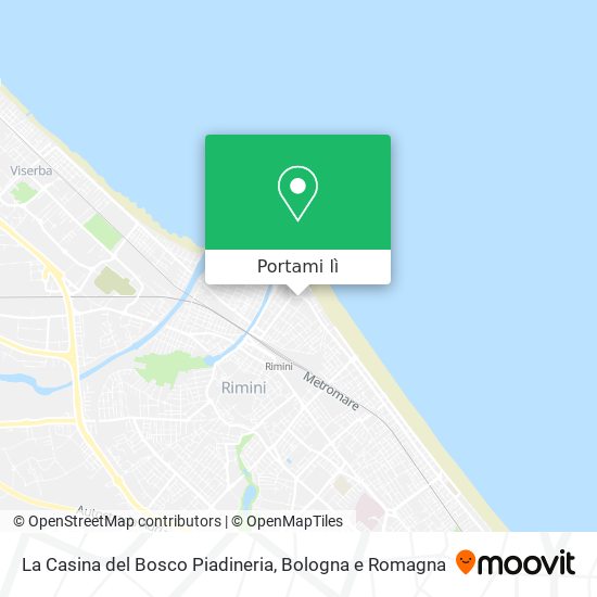 Mappa La Casina del Bosco Piadineria