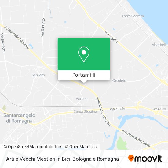 Mappa Arti e Vecchi Mestieri in Bici