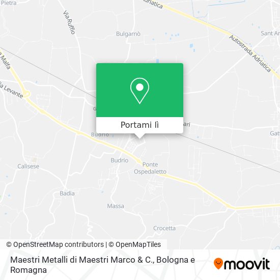 Mappa Maestri Metalli di Maestri Marco & C.