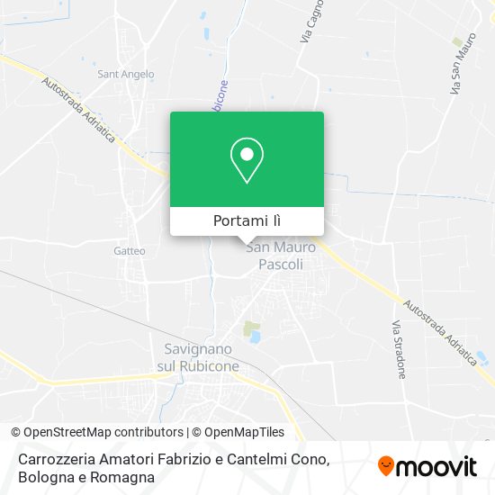 Mappa Carrozzeria Amatori Fabrizio e Cantelmi Cono