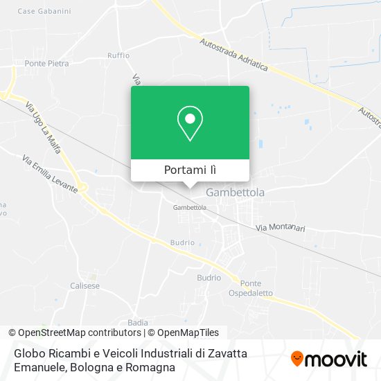 Mappa Globo Ricambi e Veicoli Industriali di Zavatta Emanuele