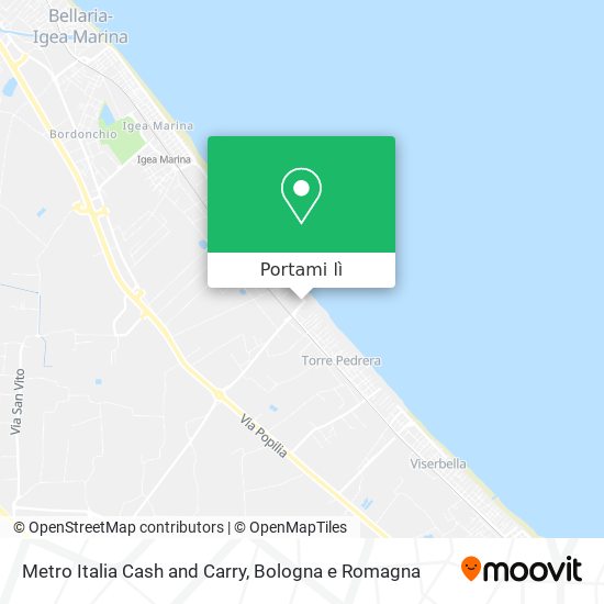 Mappa Metro Italia Cash and Carry