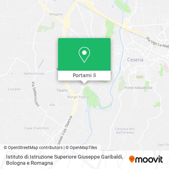 Mappa Istituto di Istruzione Superiore Giuseppe Garibaldi