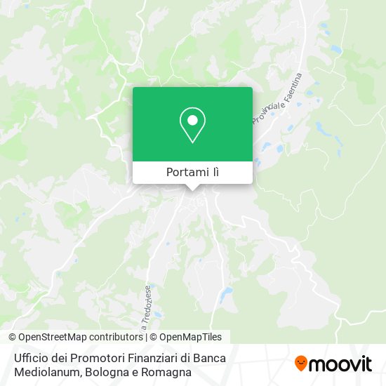 Mappa Ufficio dei Promotori Finanziari di Banca Mediolanum