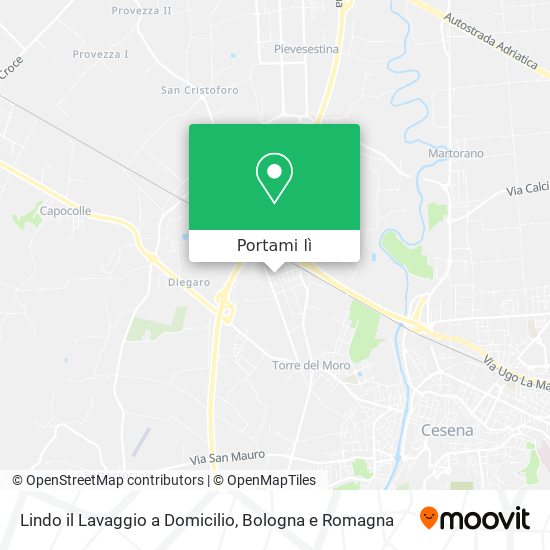 Mappa Lindo il Lavaggio a Domicilio