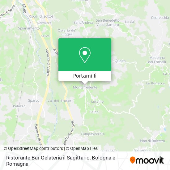 Mappa Ristorante Bar Gelateria il Sagittario