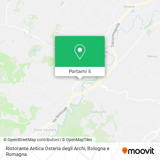 Mappa Ristorante Antica Osteria degli Archi
