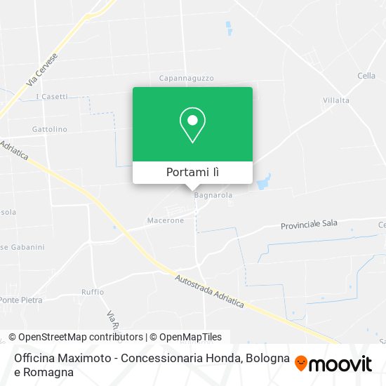 Mappa Officina Maximoto - Concessionaria Honda