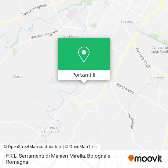 Mappa F.R.L. Serramenti di Manieri Mirella